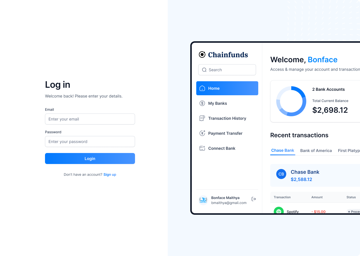chain-funds project screenshot 
