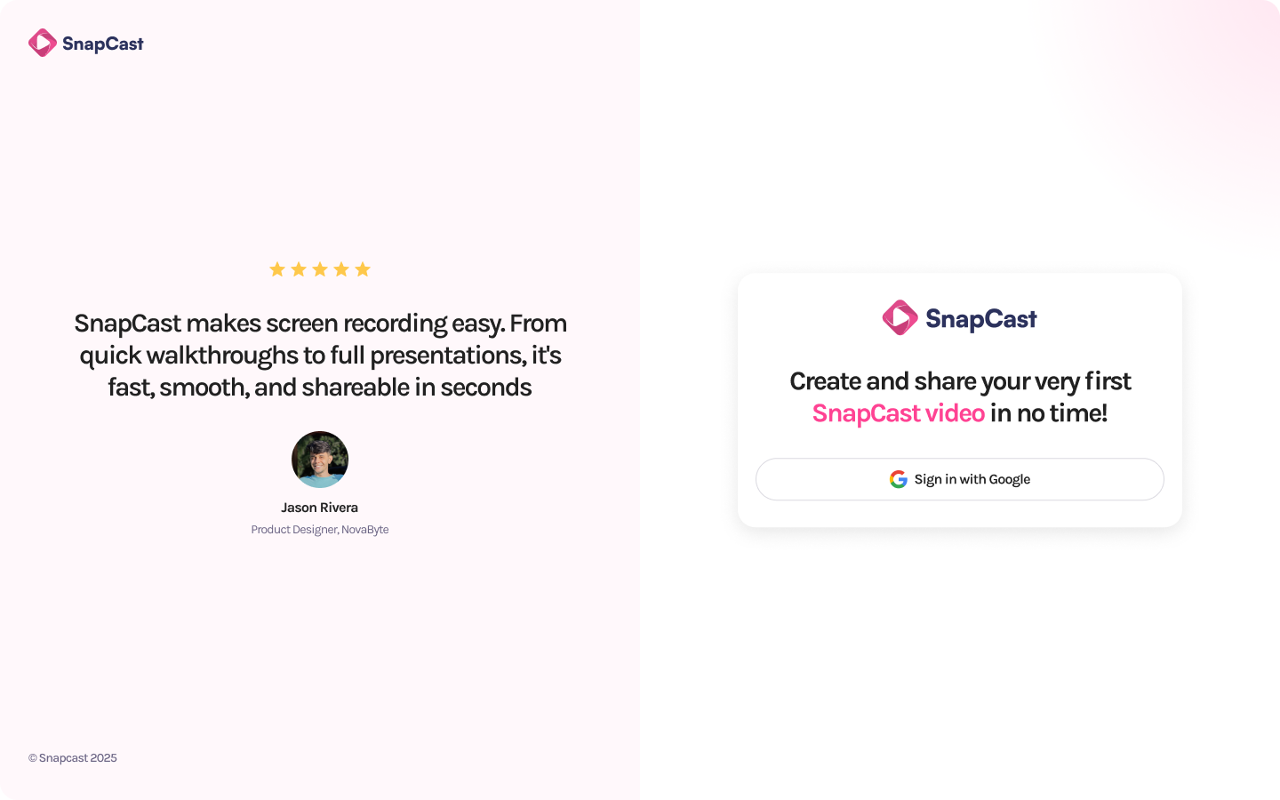 snap cast project screenshot